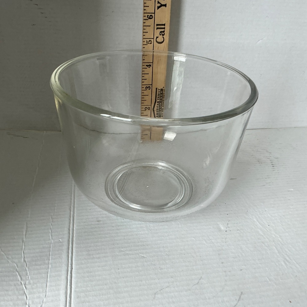 Vintage Sunbeam Mixmaster Clear Glass Replacement Mixing Bowl 7.5" Flat Bottom